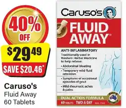 Chemist Discount Centre Caruso's Fluid Away offer