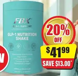 Chemist Discount Centre FBX GLP-1 NUTRITION SHAKE offer