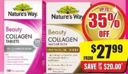 Chemist Discount Centre Nature's way beauty collagen tablets offer