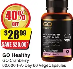 Chemist Discount Centre GO Healthy offer