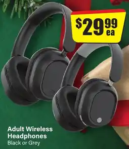 Chemist Discount Centre Adult Wireless Headphones Black or Grey offer