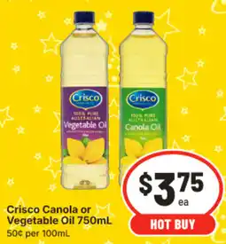 IGA Crisco Canola or Vegetable Oil offer