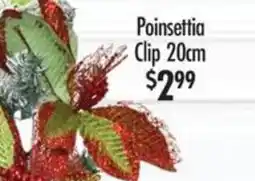 Red Dot Poinsettia Clip offer