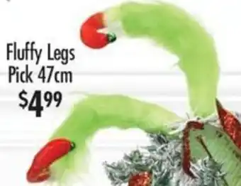 Red Dot Fluffy Legs Pick offer