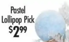 Red Dot Pastel Lollipop Pick offer