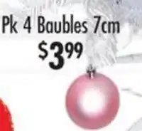 Red Dot Pk 4 Baubles offer