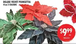 Red Dot Deluxe velvet poinsettia offer