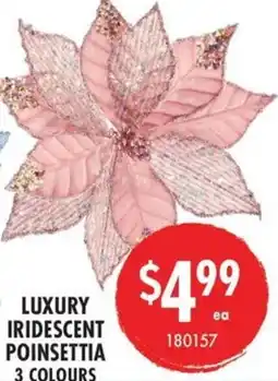 Red Dot Luxury iridescent poinsettia offer