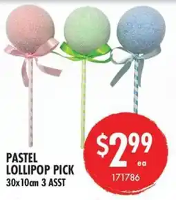 Red Dot Pastel lollipop pick offer