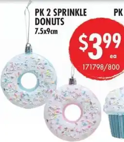 Red Dot Pk 2 sprinkle donuts offer