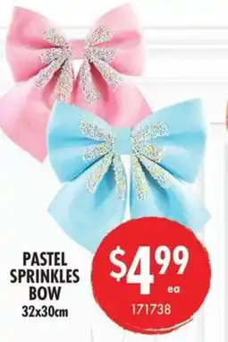 Red Dot Pastel sprinkles bow offer