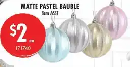 Red Dot Matte pastel bauble offer