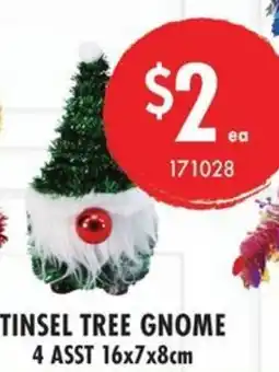 Red Dot Tinsel tree gnome offer