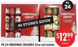 Red Dot Pk 24 christmas crackers offer