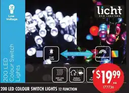 Red Dot 200 led colour switch lights 12 function offer