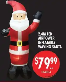 Red Dot led airpower inflatable waving santa offer