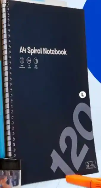 BIG W 120-Page A4 Spiral Notebook offer