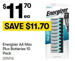 BIG W Energizer AA Max Plus Batteries 10 Pack offer