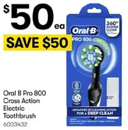 BIG W Oral-B PRO 800 Cross Action Electric Toothbrush offer