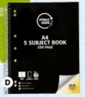 BIG W 250-Page A4 Subject Book offer