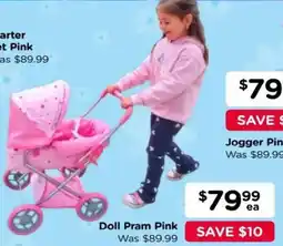 Toyworld Doll Pram Pink offer
