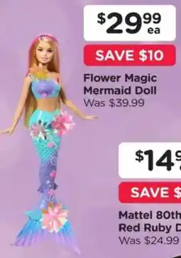 Toyworld Flower Magic Mermaid Doll offer