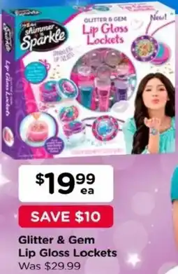 Toyworld Glitter & Gem Lip Gloss Lockets offer