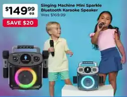 Toyworld Singing Machine Mini Sparkle Bluetooth Karaoke Speaker offer