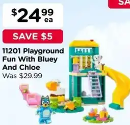 Toyworld Playground Fun With Bluey And Chloe offer