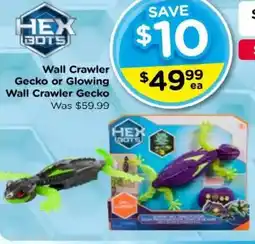Toyworld Wall Crawler Gecko or Glowing Wall Crawler Gecko offer