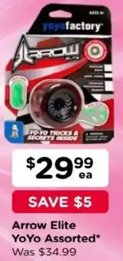 Toyworld Arrow Elite YoYo Assorted offer