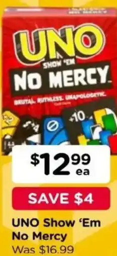 Toyworld UNO Show 'Em No Mercy offer
