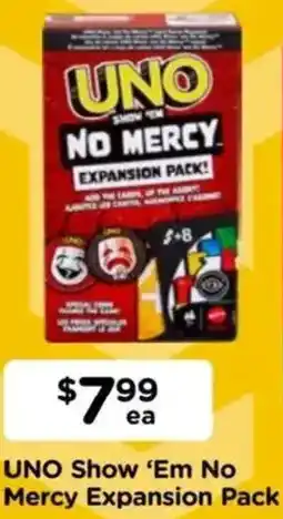 Toyworld UNO Show 'Em No Mercy Expansion Pack offer