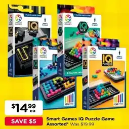 Toyworld Smart Games IQ Puzzle Game Assorted offer