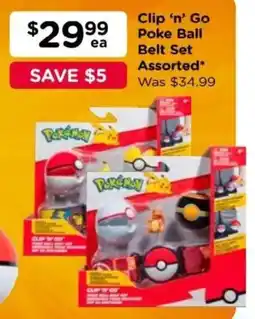 Toyworld Clip 'n' Go Poke Ball Belt Set offer