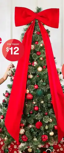 Kmart Giant Bow Tree Topper offer