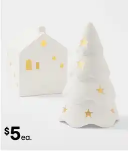 Kmart Battery operated led light up white decoration assorted offer