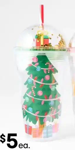 Kmart Double wall christmas tree tumbler offer