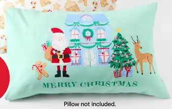 Merry Christmas Cotton rich pillowcase