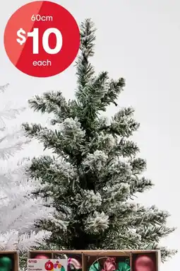 Kmart Light Up Mini Green Flocked Christmas Tree offer