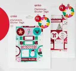 Kmart Christmas Sticker Tags offer