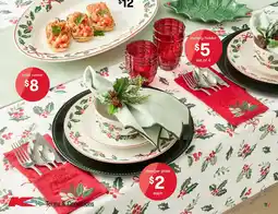 Kmart Traditional Holly Tablecloth offer