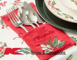 Kmart Red Cutlery Holders offer