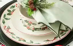 Kmart Traditional Holly Dinner Set offer