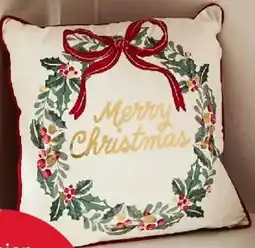Kmart Christmas Wreath Cushion offer