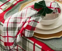 Kmart Plaid Napkins offer