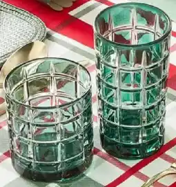 Kmart Tartan Highball Glasses offer