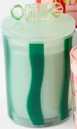 Kmart Christmas Green Glass Candy Candle offer