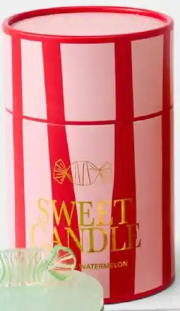 Kmart Christmas Red Glass Candy Candle offer