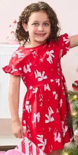 Kmart Christmas Print Jersey Dress offer